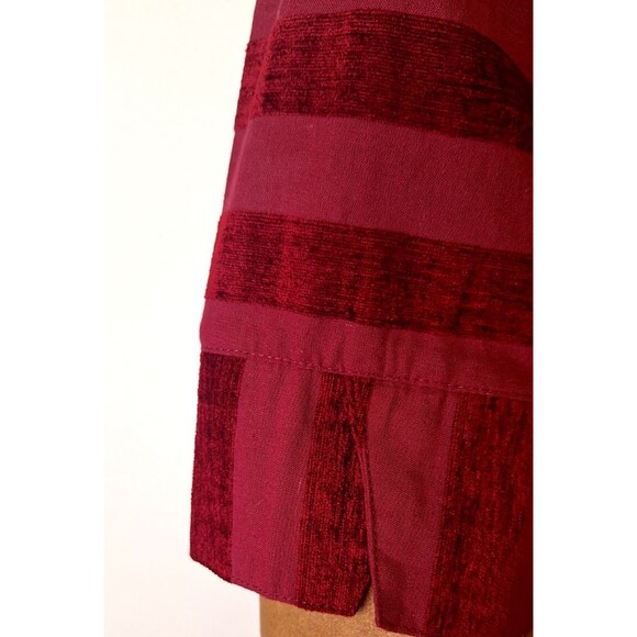 JOHN MARK Button Up Top Women's Sz M Velvet Striped Cotton/Linen Casual Workwear - Picture 10 of 14